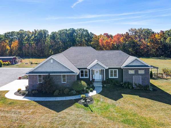 10.3 Acres of Land with Home for Sale in Uniondale, Indiana