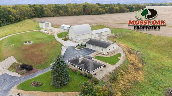 143 Acres of Land with Home for Sale in Berrien Springs, Michigan