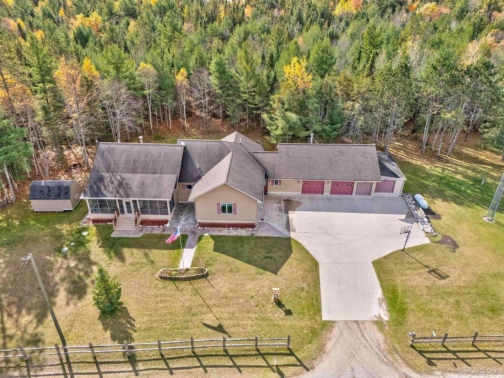 12 Acres of Recreational Land with Home for Sale in Cooks, Michigan