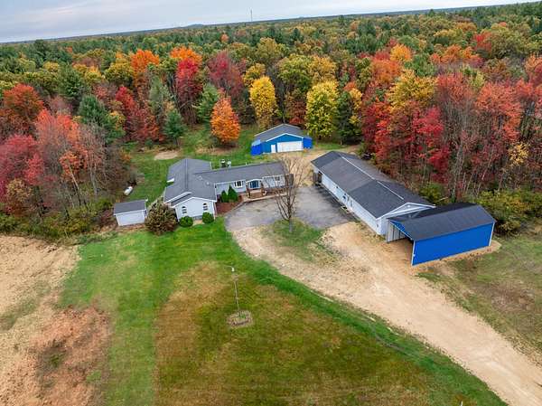 5 Acres of Residential Land with Home for Sale in New Lisbon, Wisconsin