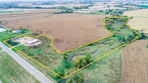 19 Acres of Land with Home for Sale in Springville, Iowa