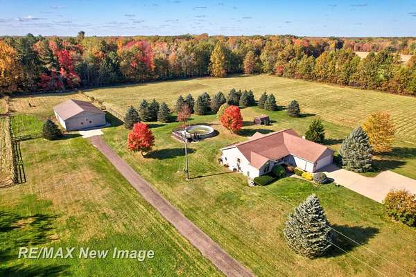13 Acres of Land with Home for Sale in Montrose, Michigan