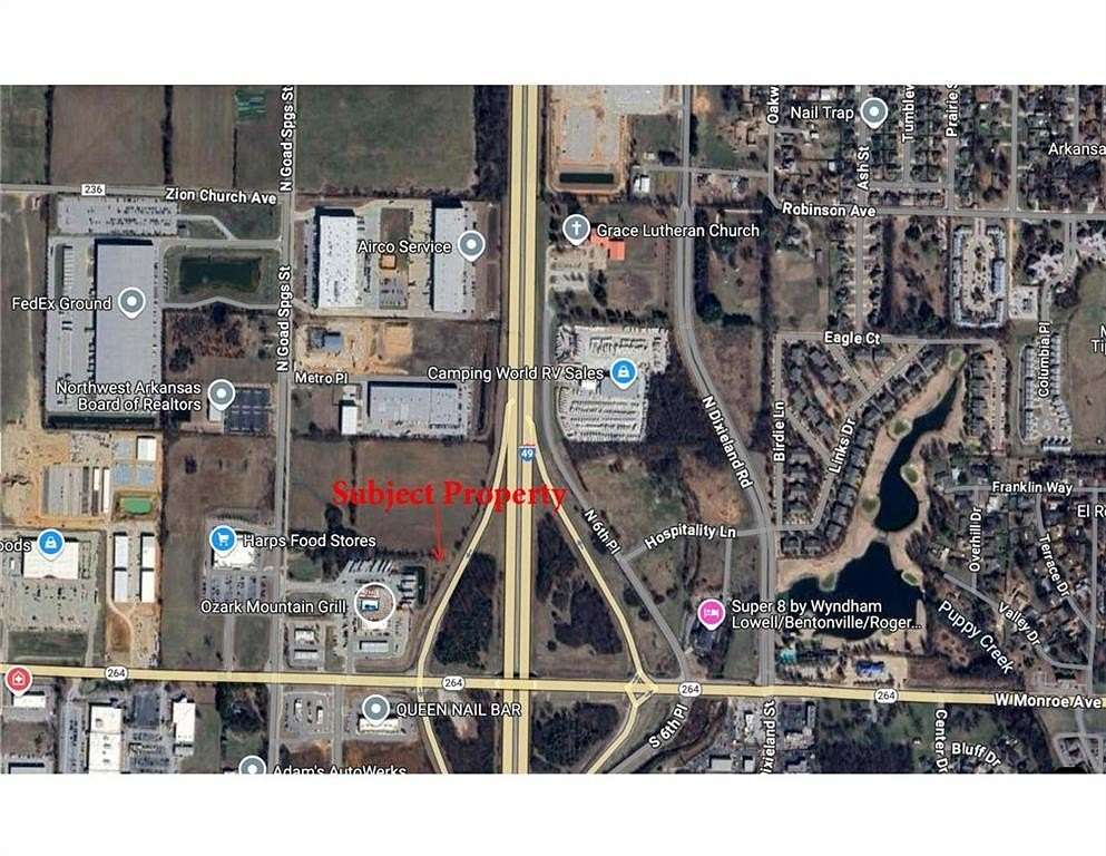 0.32 Acres of Commercial Land for Sale in Lowell, Arkansas