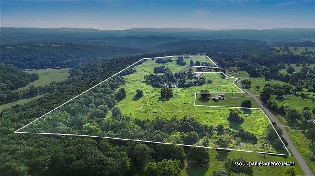 62 Acres of Land with Home for Sale in Mulberry, Arkansas