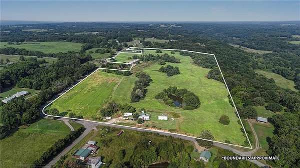 62 Acres of Land with Home for Sale in Mulberry, Arkansas
