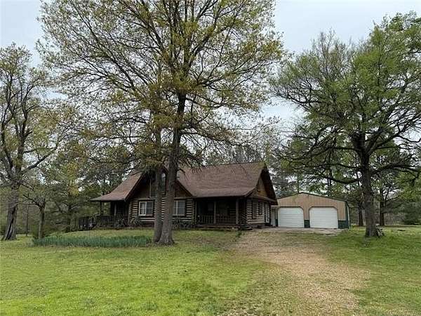 20 Acres of Recreational Land with Home for Sale in Warner, Oklahoma