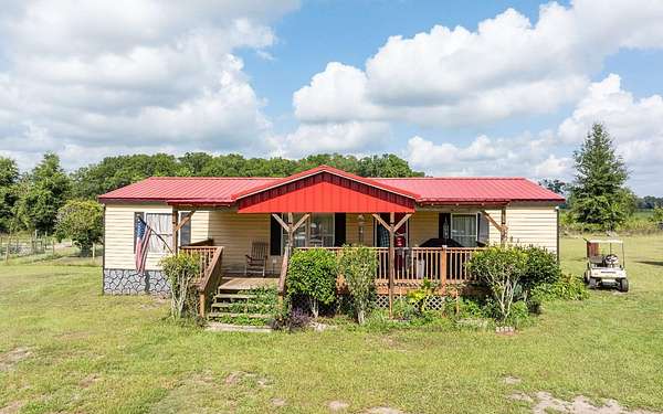 8.14 Acres of Land with Home for Sale in Lake City, Florida