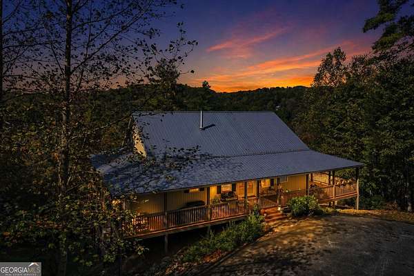 8 Acres of Land with Home for Sale in Mineral Bluff, Georgia