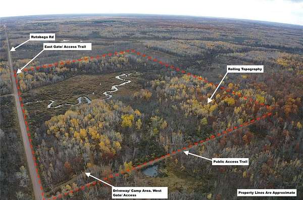 57 Acres of Recreational Land for Sale in Sandstone Township, Minnesota