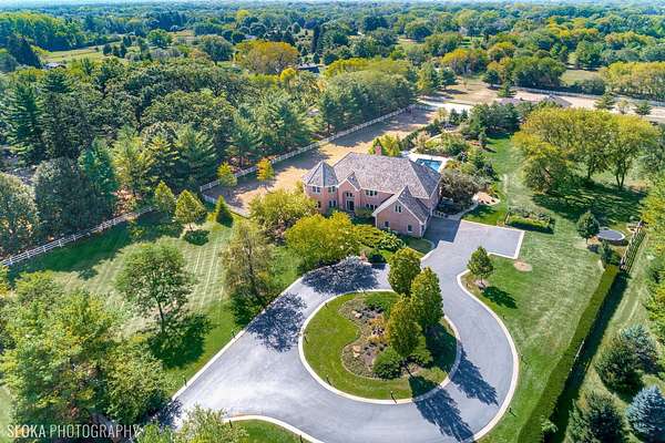 5.1 Acres of Land with Home for Sale in Barrington Hills, Illinois