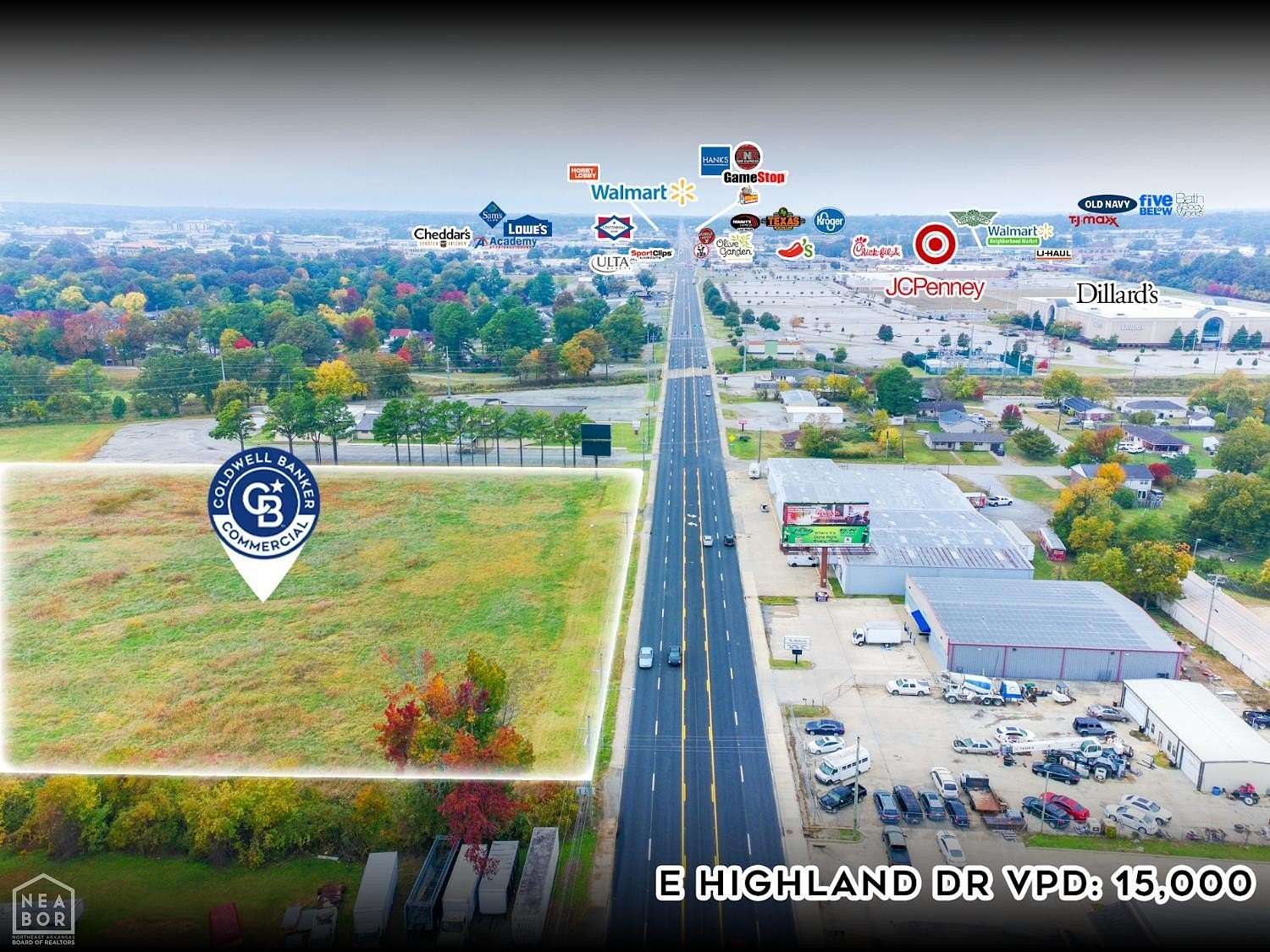 8.7 Acres of Commercial Land for Sale in Jonesboro, Arkansas