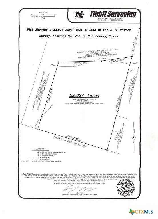 22.6 Acres of Agricultural Land for Sale in Troy, Texas