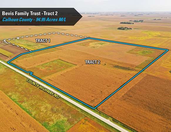 95 Acres of Recreational Land & Farm for Auction in Rockwell City, Iowa