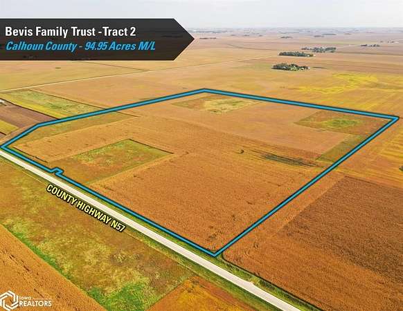 95 Acres of Recreational Land & Farm for Auction in Rockwell City, Iowa