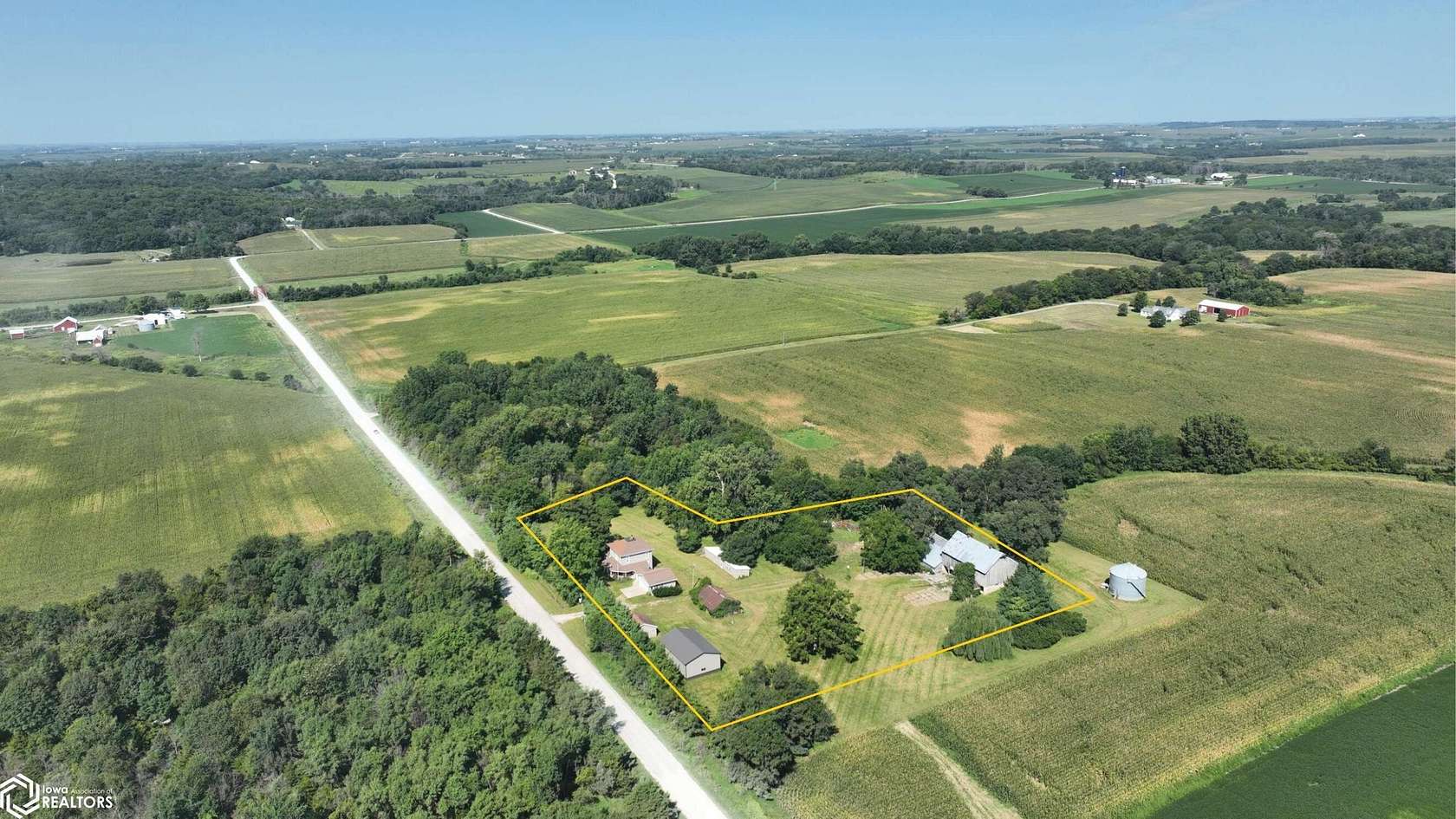 3.43 Acres of Residential Land with Home for Sale in Center Point, Iowa