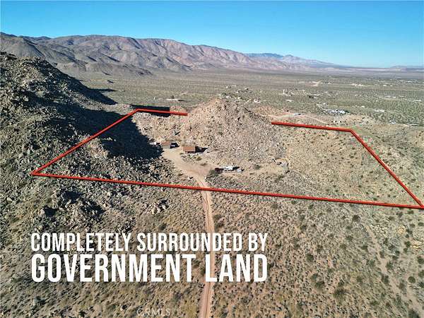 5 Acres of Residential Land with Home for Sale in Johnson Valley, California