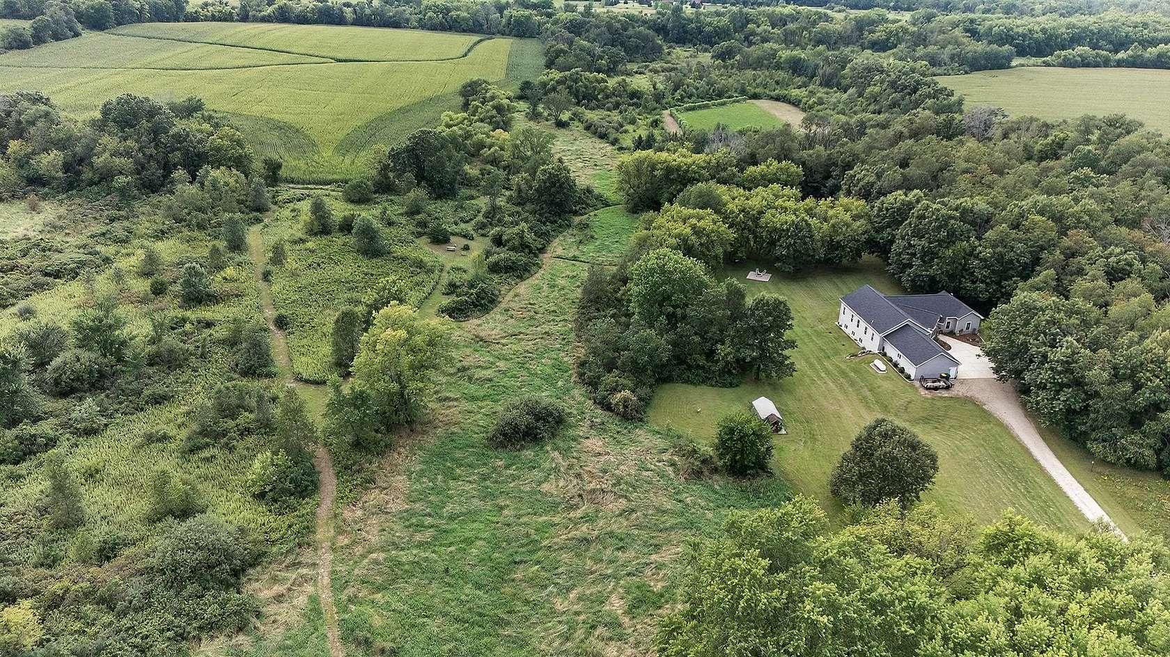 7.74 Acres of Residential Land with Home for Sale in Albany, Wisconsin