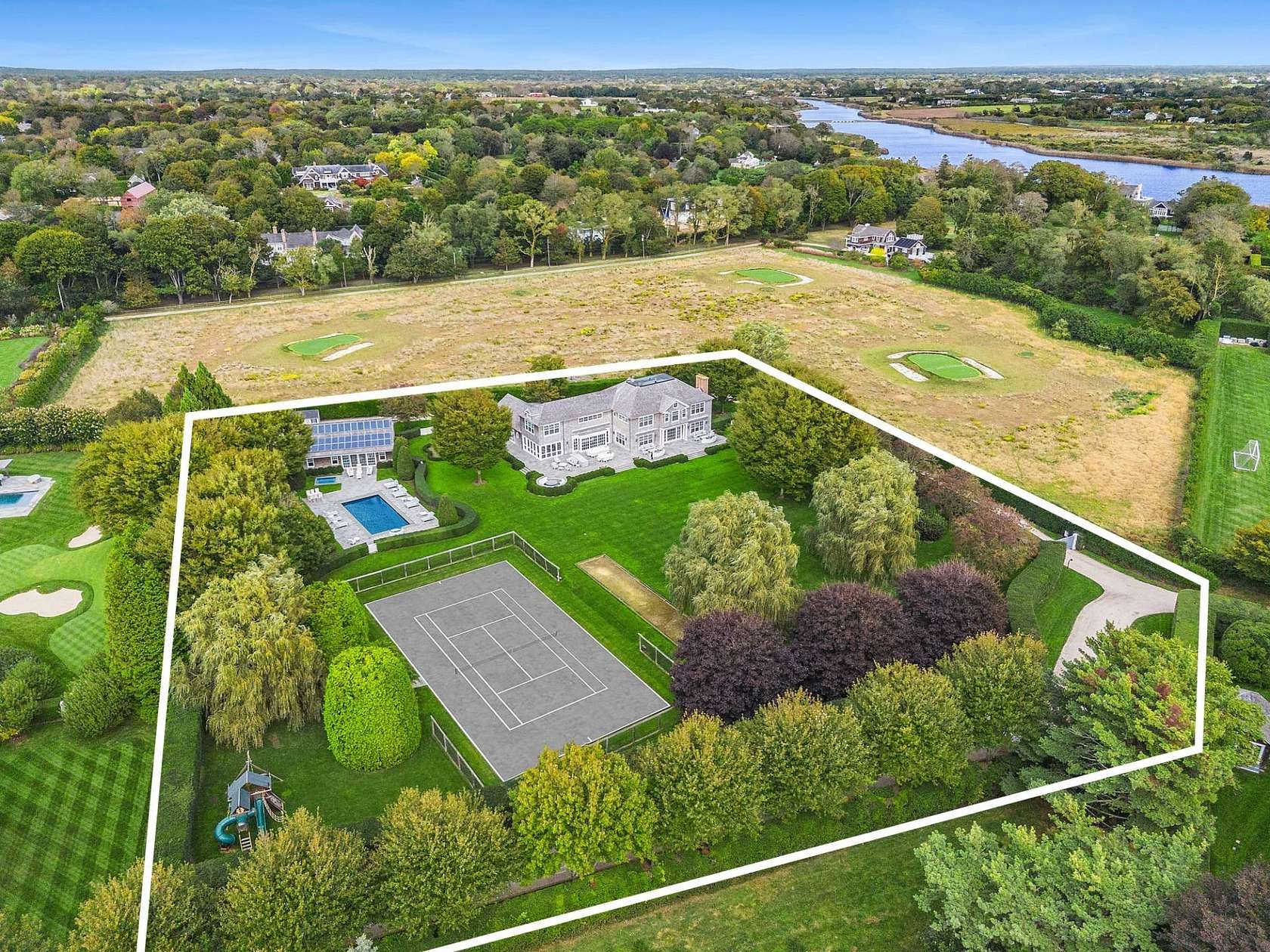 3 Acres of Residential Land with Home for Sale in Bridgehampton, New York