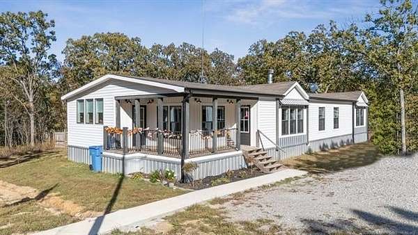 2.5 Acres of Residential Land with Home for Sale in Kellyville, Oklahoma