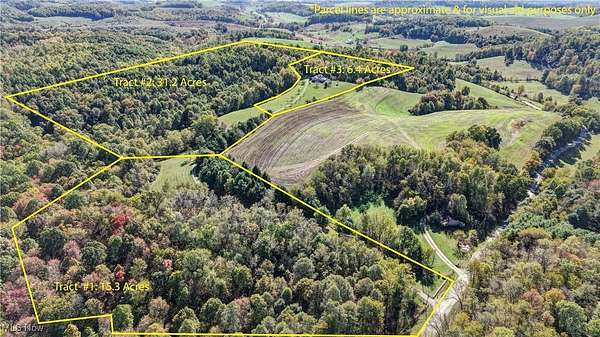 15.3 Acres of Recreational Land for Auction in New Philadelphia, Ohio