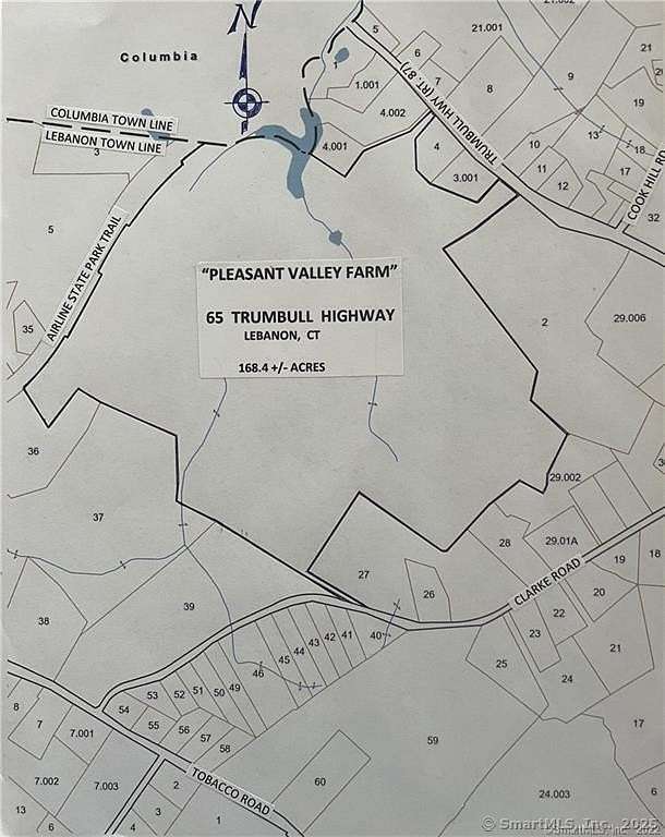 168 Acres of Agricultural Land for Sale in Lebanon, Connecticut