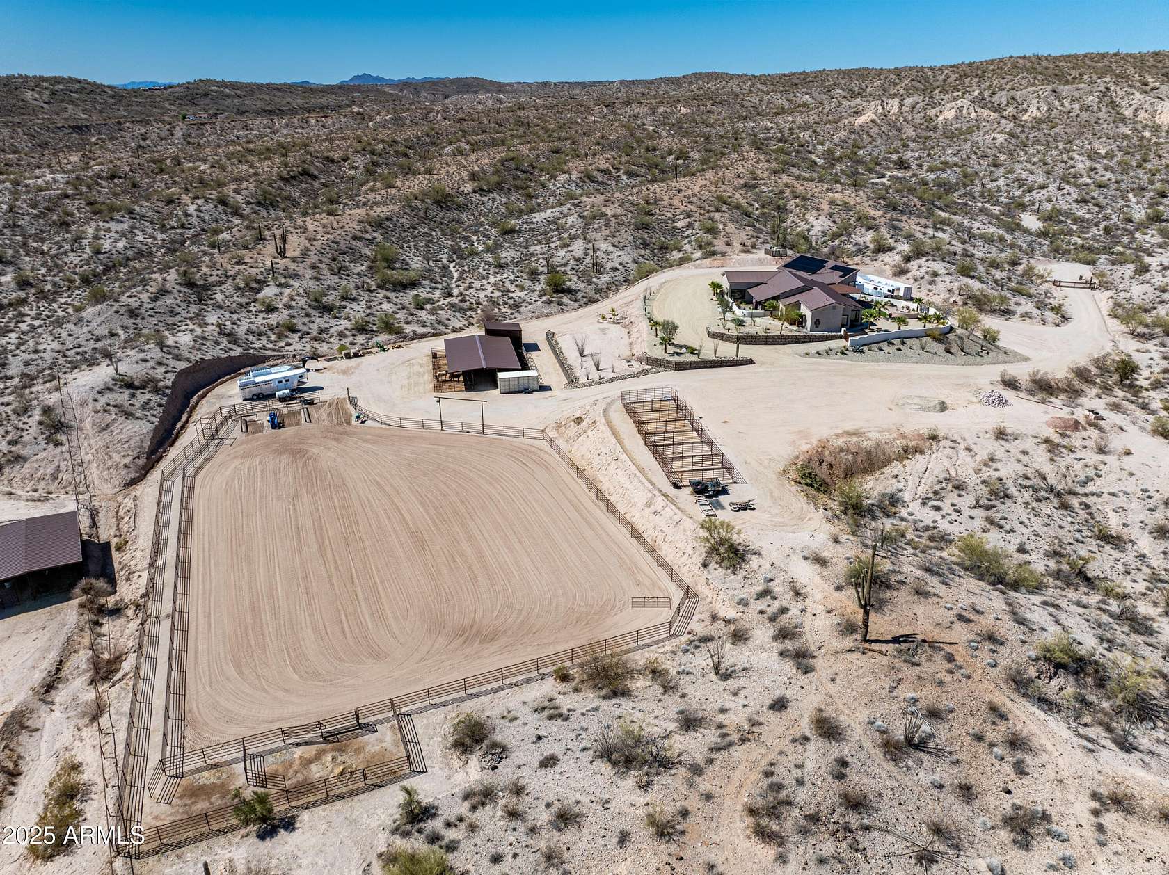 5 Acres of Land with Home for Sale in Wickenburg, Arizona