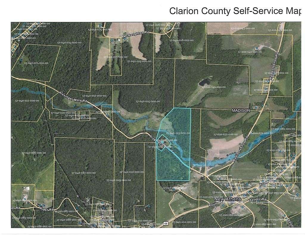 59.3 Acres of Land for Sale in Rimersburg, Pennsylvania