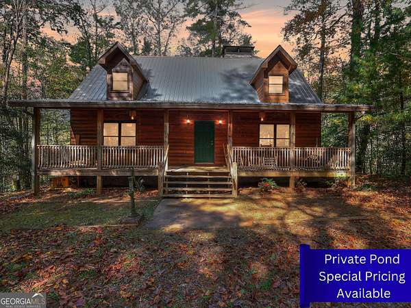 23.8 Acres of Recreational Land with Home for Sale in Ellijay, Georgia