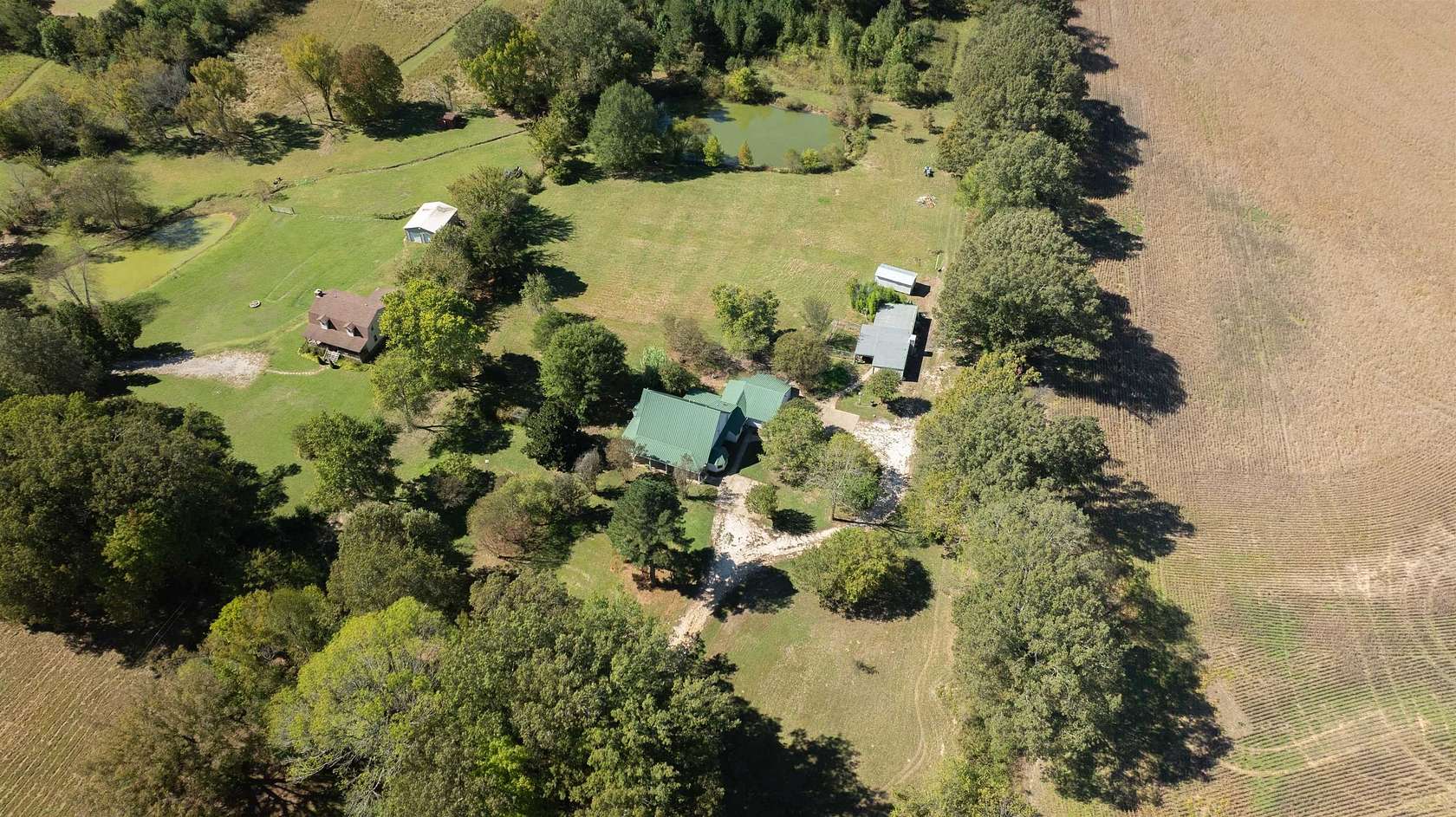 10 Acres of Recreational Land with Home for Sale in Oakland, Tennessee