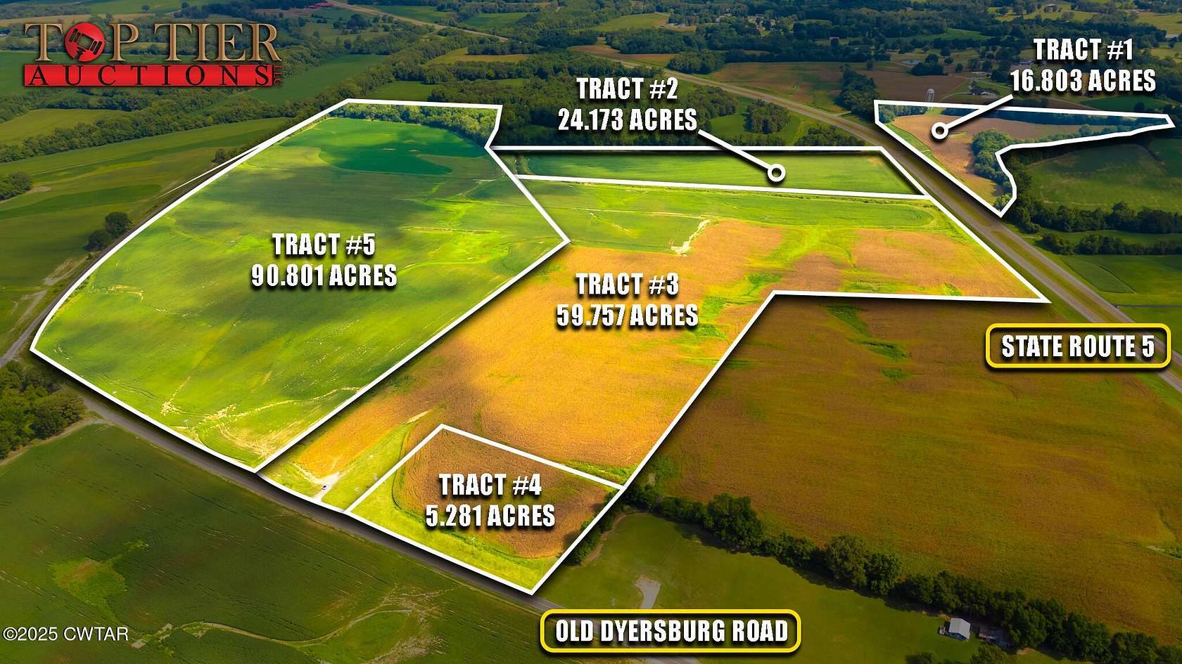 90.8 Acres of Agricultural Land for Auction in Trenton, Tennessee