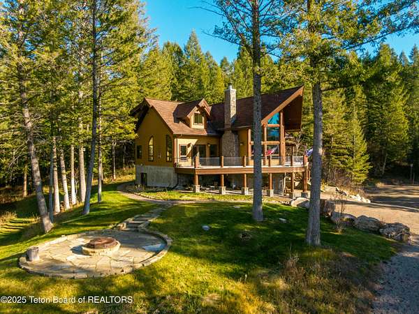 5.5 Acres of Land with Home for Sale in Alpine, Wyoming