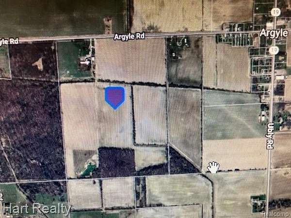 120 Acres of Agricultural Land for Lease in Argyle Township, Michigan