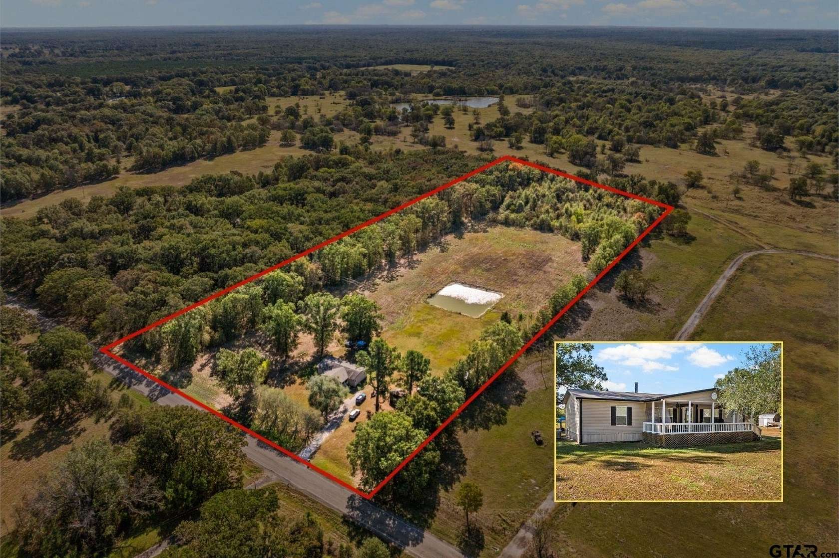 8.9 Acres of Residential Land with Home for Sale in Mount Pleasant, Texas