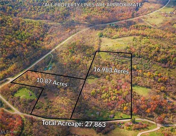 10.9 Acres of Land for Sale in Quaker City, Ohio