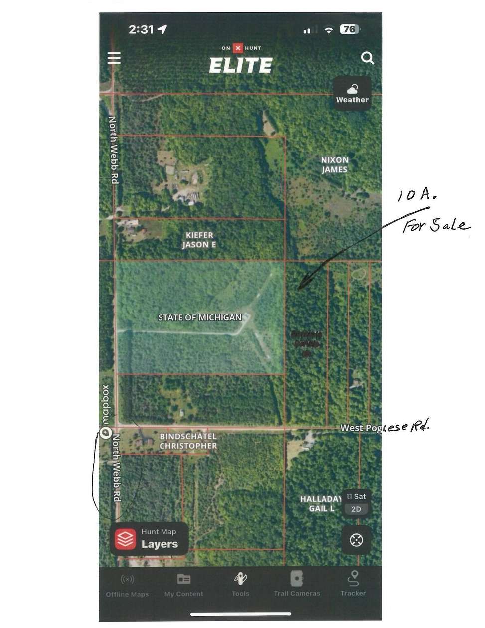 10 Acres of Land for Sale in Hessel, Michigan