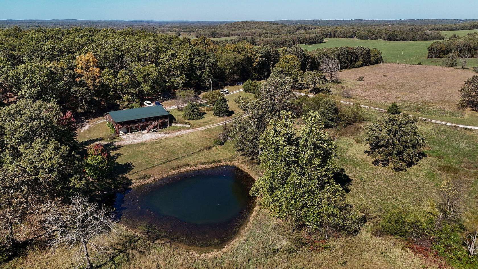 40 Acres of Land with Home for Sale in Humansville, Missouri