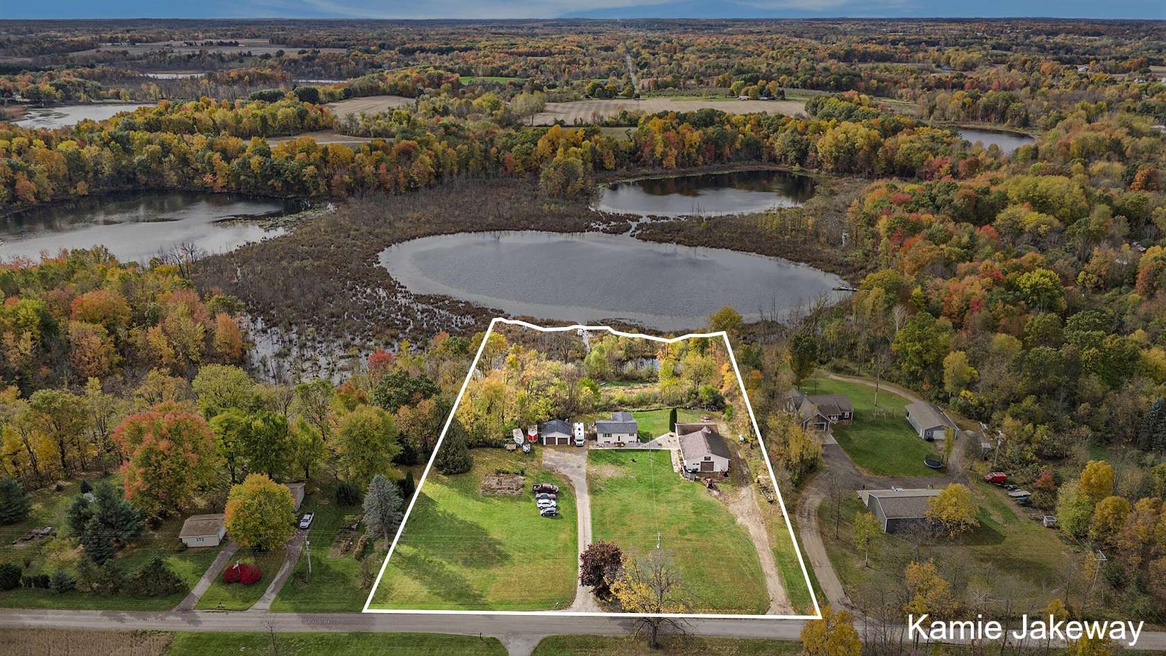 4 Acres of Residential Land with Home for Sale in Belding, Michigan