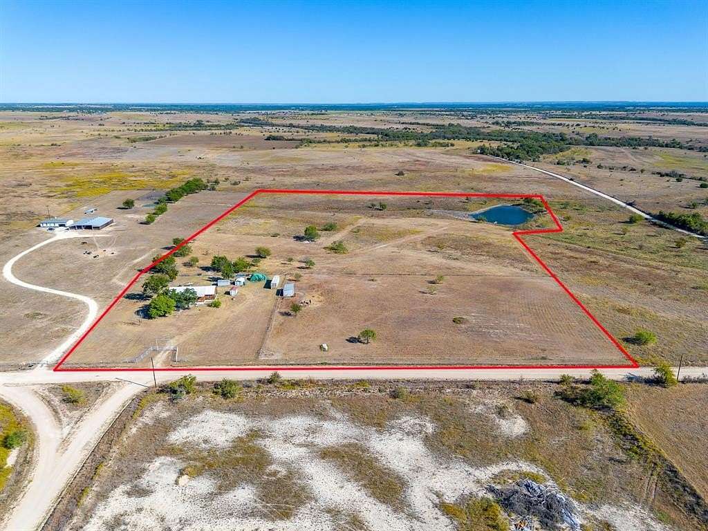 20.2 Acres of Agricultural Land with Home for Sale in Hamilton, Texas