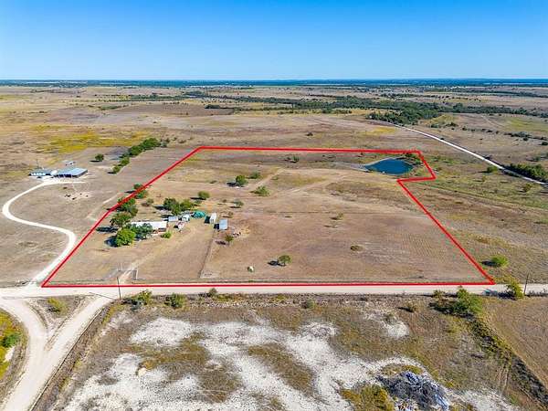 20.2 Acres of Agricultural Land with Home for Sale in Hamilton, Texas