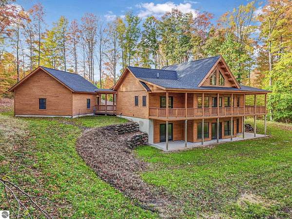 3 Acres of Residential Land with Home for Sale in Kingsley, Michigan