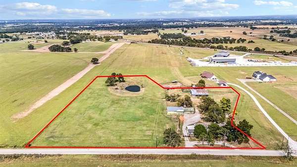 7.56 Acres of Land with Home for Sale in Paradise, Texas