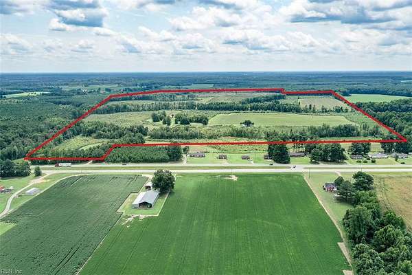 230 Acres of Recreational Land with Home for Sale in Courtland, Virginia