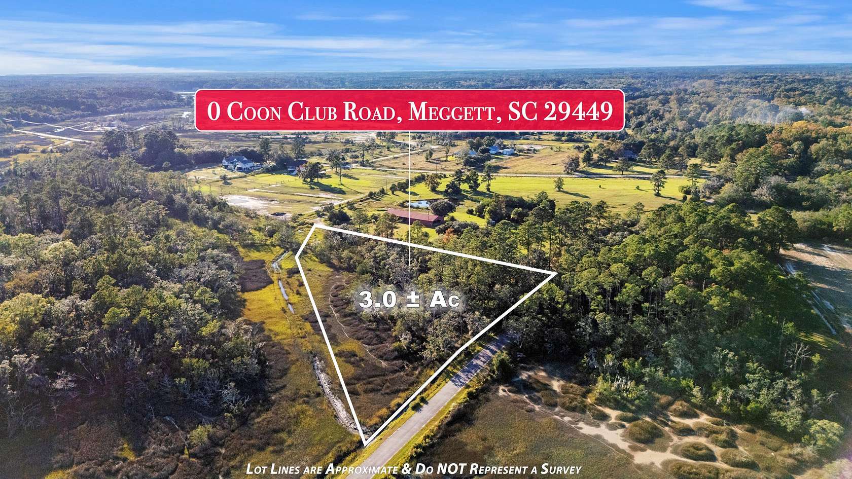 3 Acres of Residential Land for Sale in Meggett, South Carolina