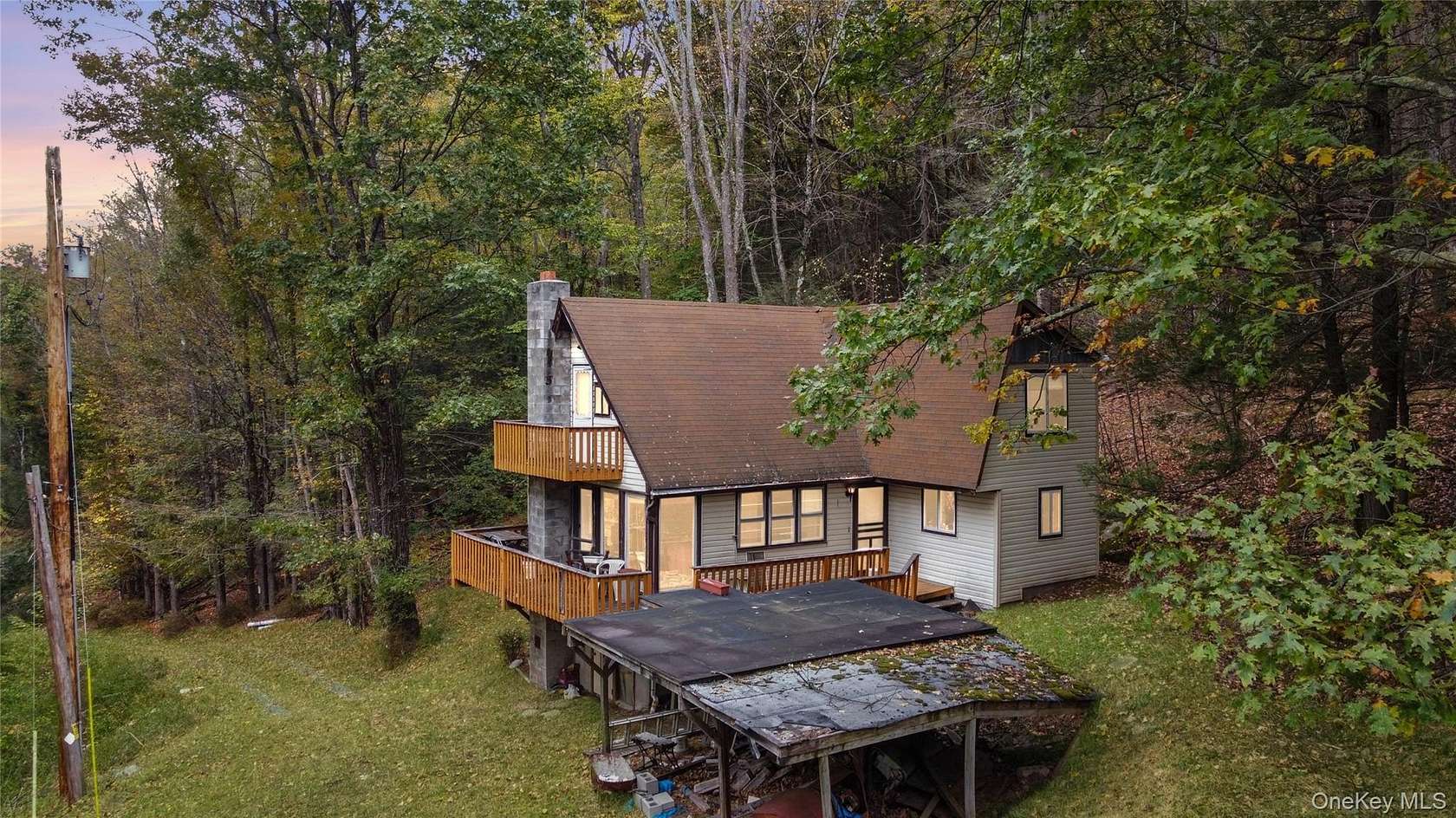 15.5 Acres of Recreational Land with Home for Sale in Grahamsville, New York