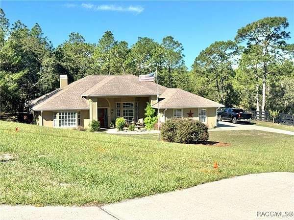 3 Acres of Residential Land with Home for Sale in Beverly Hills, Florida