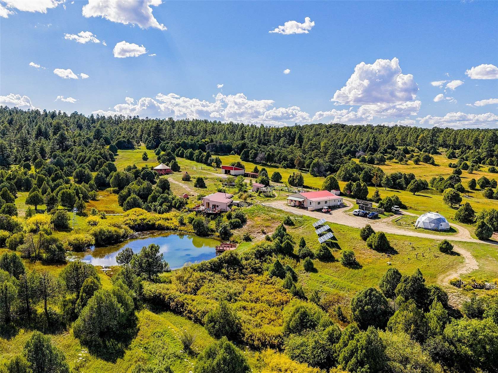 34.5 Acres of Land with Home for Sale in Llano, New Mexico