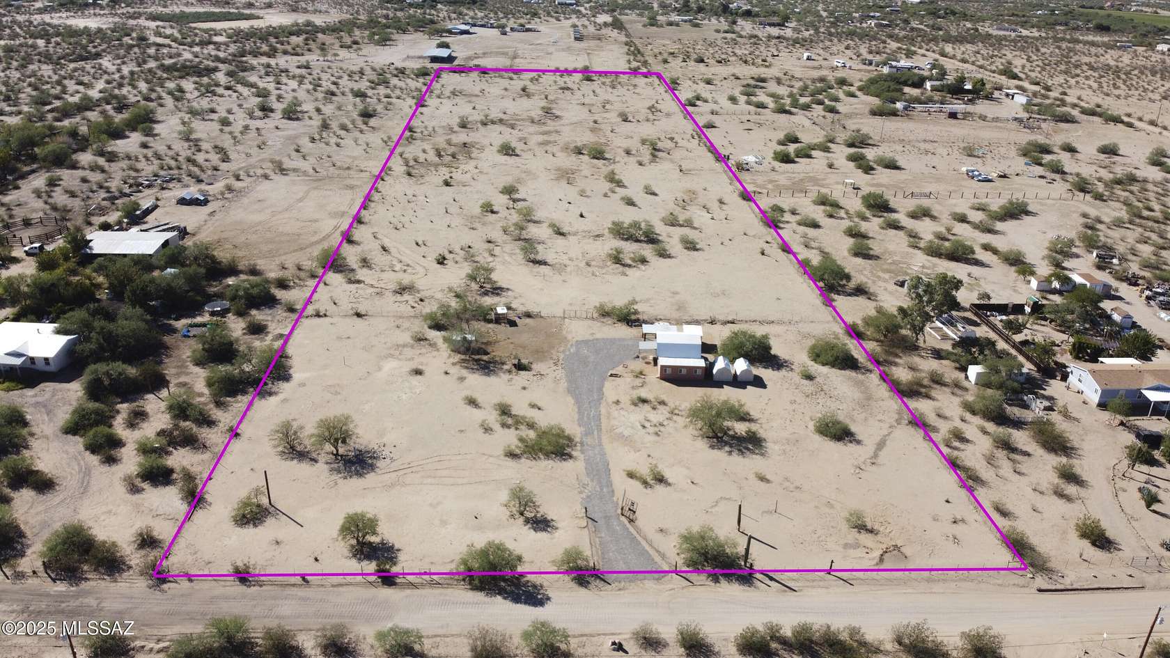 10 Acres of Land with Home for Sale in Marana, Arizona