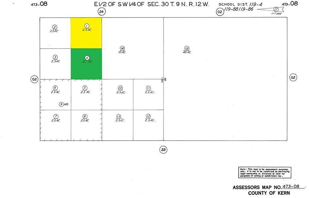2.5 Acres of Land for Sale in Rosamond, California