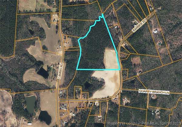 59.5 Acres of Recreational Land for Sale in Carthage, North Carolina