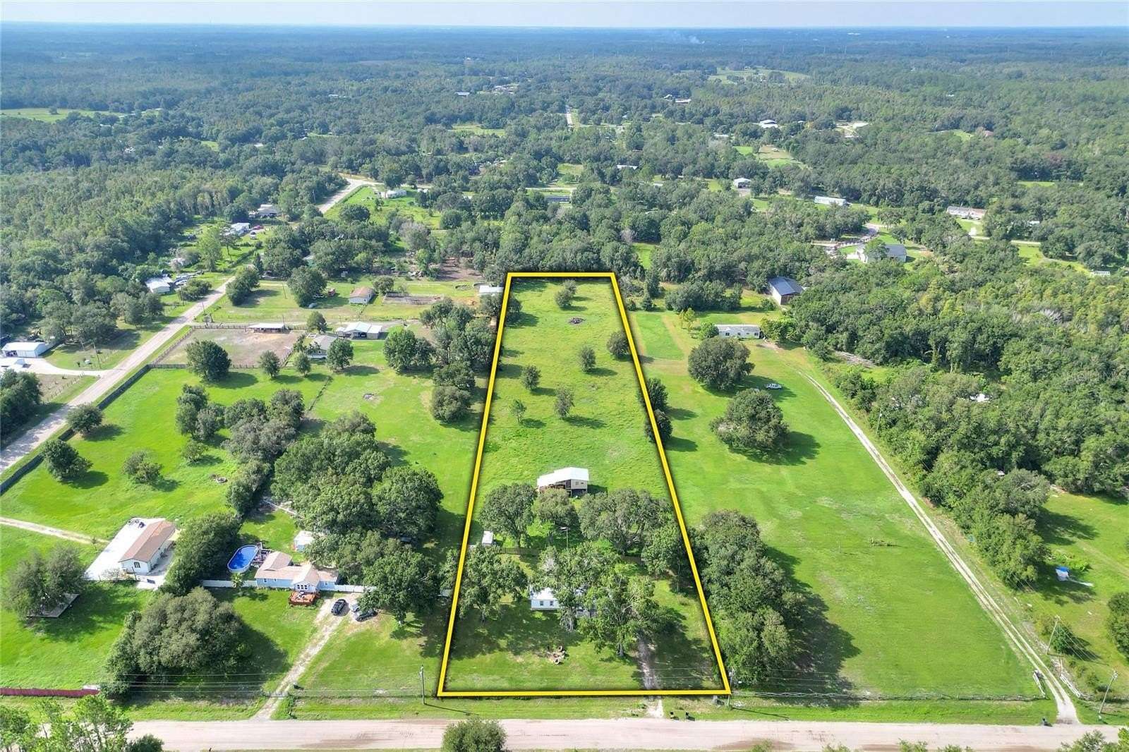 4 Acres of Residential Land with Home for Sale in Lakeland, Florida